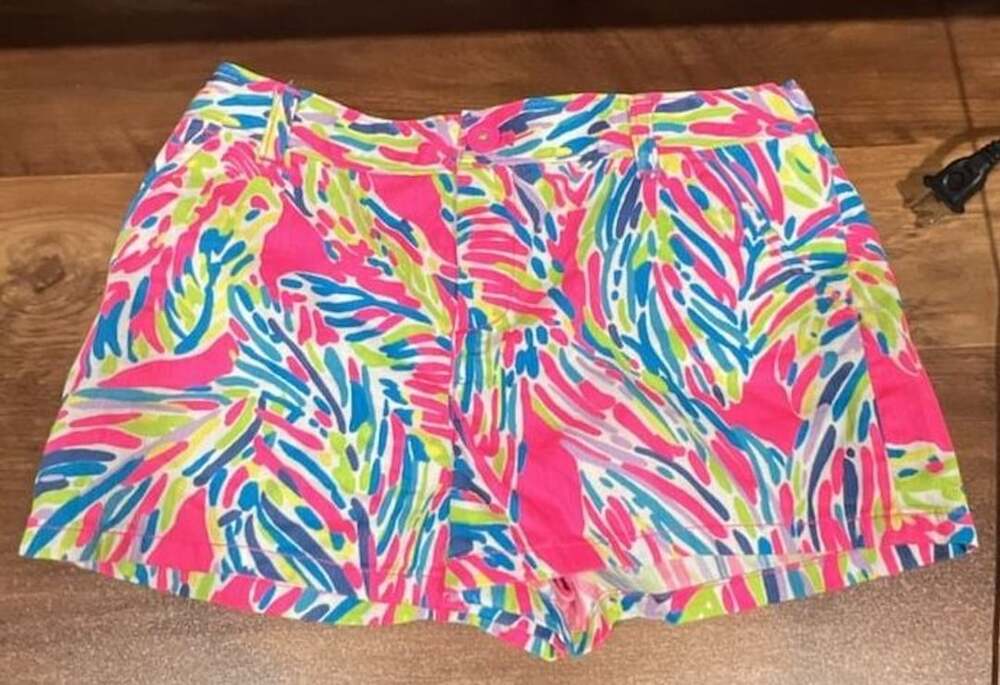Lilly Pulitzer Callahan Shorts Size 14 Multicolored Abstract Print